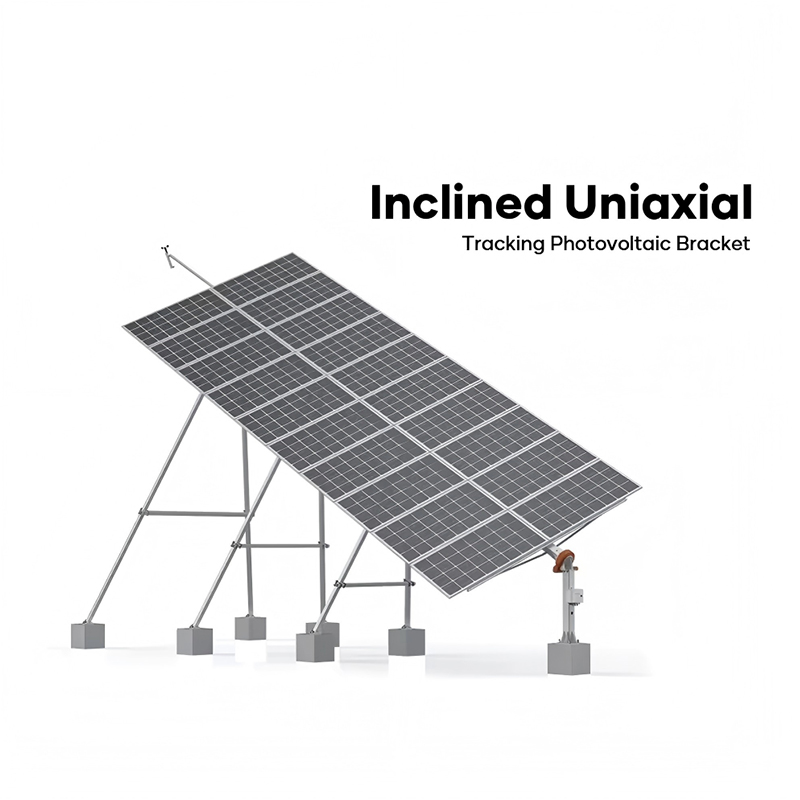Tilted-Single-axis-PV-Tracking-Mounting-Bracket