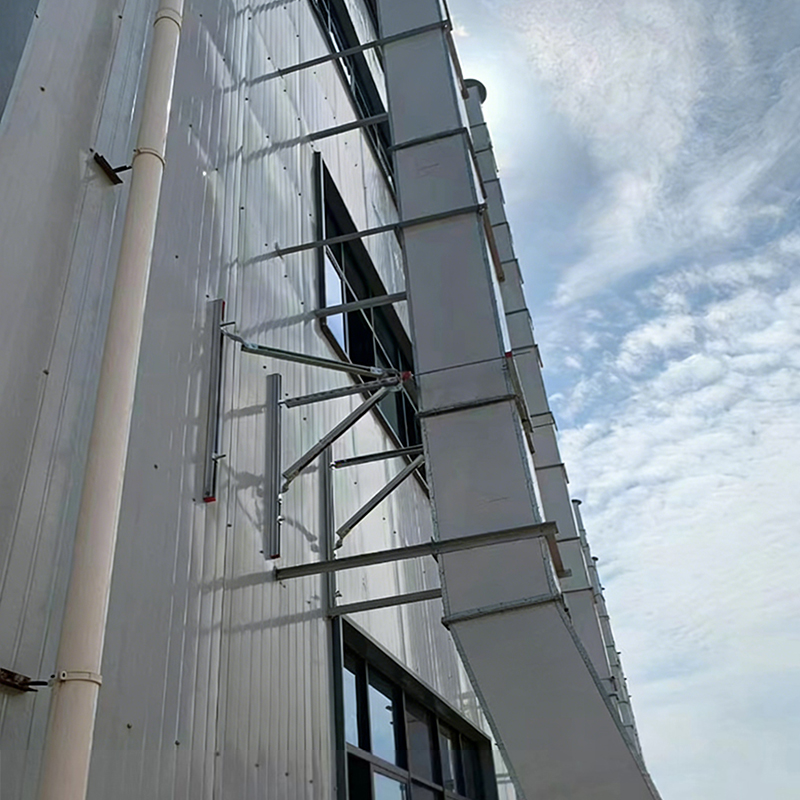 Outdoor installation of air duct