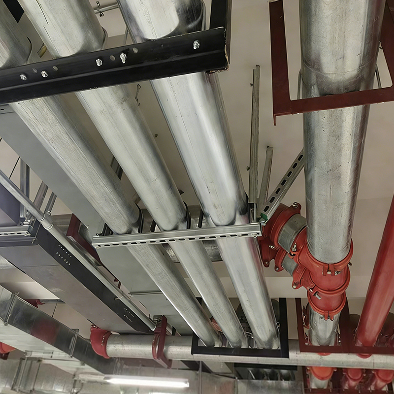 Multi-tube combined seismic support